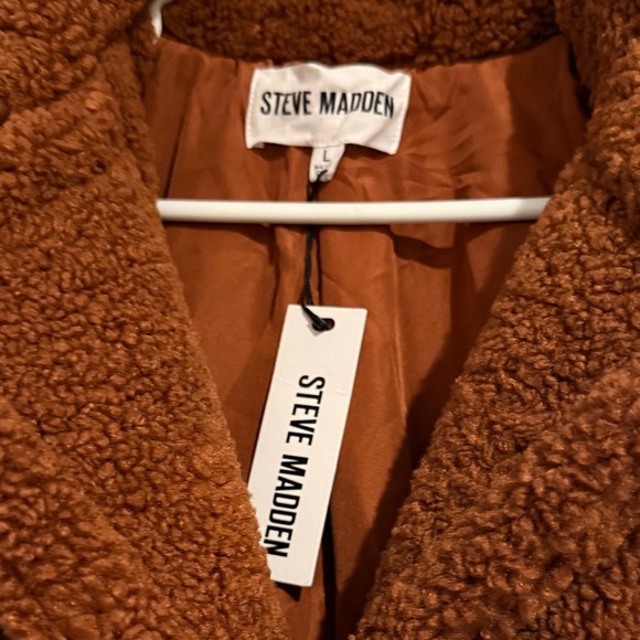 Steve Madden Brown Teddy Jacket - Picture 2 of 2
